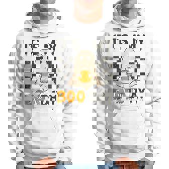 Its My Boo Day Cute Halloween Birthday Ghost Hoodie - Seseable