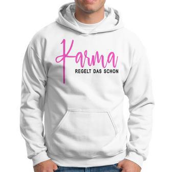 Karma Regelt Das Schon Schicksal Karma Kapuzenpullover - Seseable