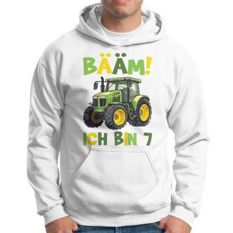 Kinder Bääm Ich Bin 7Ier Jahre Junge 7Th Birthday Tractor Kapuzenpullover - Geschenkecke