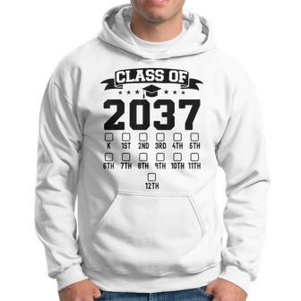 Kindergarten Class Of 2037 First Day Of School Check Mark Hoodie - Thegiftio UK