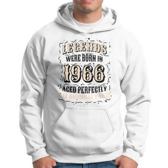 Legends Were Born In 1966 Vintage Aged Perfectly Birthday Hoodie - Thegiftio UK