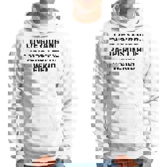 I Love Grading Papers On The Weekend White Lie Party Hoodie - Thegiftio UK