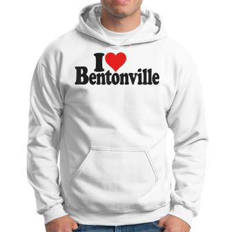 I Love Heart Bentonville Arkansas Hoodie - Thegiftio UK