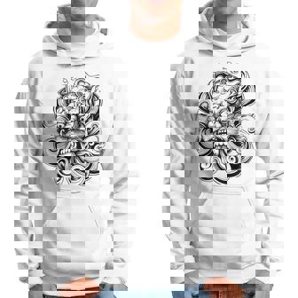 Máscara Japonesa Oni Mitología Japón Tatuaje Arte Dibujo Sudadera - Regaloses