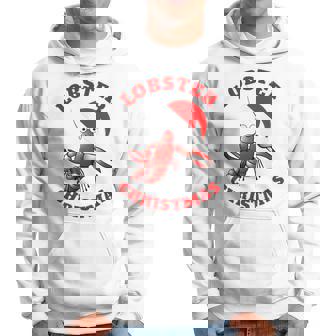 Merry Christmas Lobster Santa Hat Coastal Christmas Hoodie - Monsterry