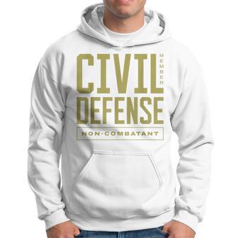 Mitgliedslabel Civil Defense Non Combatant Kapuzenpullover - Seseable