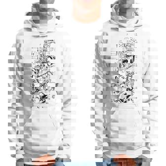 Moteur De Dessin Ingénieur Travaille Blocs Et Moteur Deoiture Mécanique Sweat à capuche - Cadeauxyz