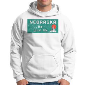 Nebraska The Good Life Vintage Distressed Hoodie - Thegiftio UK