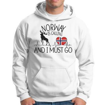 Norwegian Norwegian Ruft Und Ich Muss Los Gray Kapuzenpullover - Geschenkecke