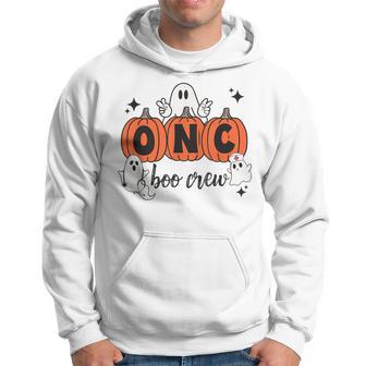 Onc Boo Crew Halloween Ghosts Pumpkin Spooky Oncology Crew Hoodie - Thegiftio UK