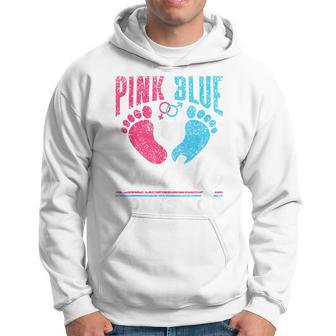 Pink Or Blue Daddy Loves You Pregnancy Gender Reveal Party Hoodie - Thegiftio UK
