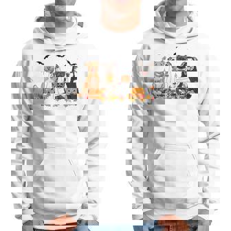 Pit Bull Dogs Ghost Witch Mummy Halloween Pumpkins Spooky Hoodie - Thegiftio UK