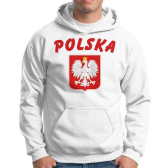 Polska Polish White Eagle Polskie Godlo Poand Emblem Hoodie - Thegiftio UK