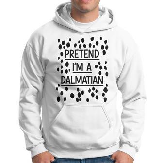 Pretend Im A Dalmatian Easy Lazy Costume For Halloween Party Hoodie - Thegiftio UK