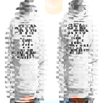 Pretend I'm A Tin Man Family Lazy Halloween Party Costume Hoodie - Monsterry