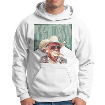 Pro Trump Cowboy Make America Great Trump Supporter Maga Hoodie - Thegiftio UK