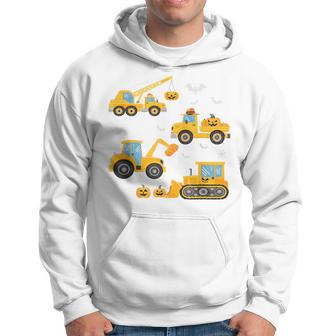 Pumpkin Construction Trucks Halloween Costume Toddler Boys Hoodie - Thegiftio UK