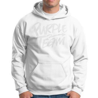 Purple Team Matching Team Spirit & Unity Purple Color Hoodie - Thegiftio UK