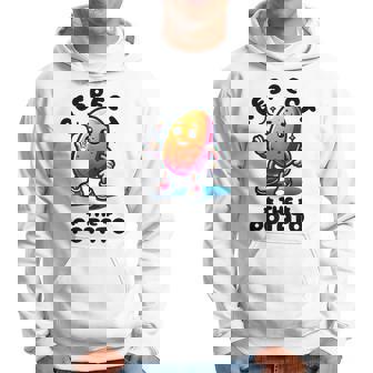 Respect The Potato Potatoes Vegetables Graphic Chips Cartoon Hoodie | Mazezy