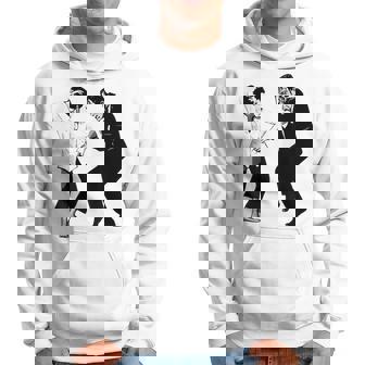 Retro Frankenstein Monster And Bride Dancing Halloween Hoodie | Mazezy