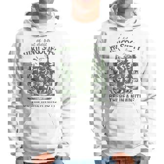 Retro Hiking Raccoon Hoodie - Thegiftio
