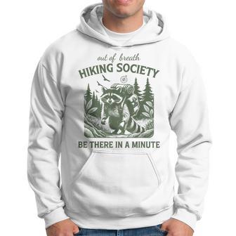 Retro Hiking Raccoon Hoodie - Thegiftio UK