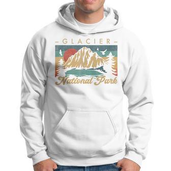 Retro Vintage Graphic Glacier National Park Hoodie - Thegiftio UK