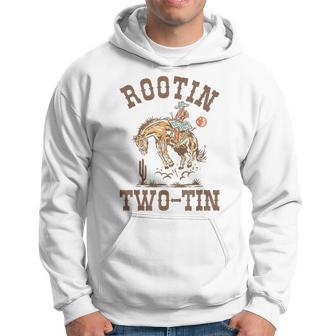 Rootin Two-Tin 2Nd Birthday 2 Year Old Western Cowboy Bday Hoodie - Thegiftio UK
