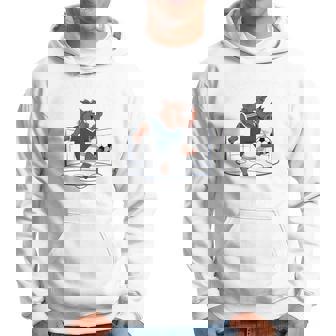 Sanglier Joueur De Foot Humour Chasse Et Football Manche Longue Sweat à capuche - Cadeauxyz