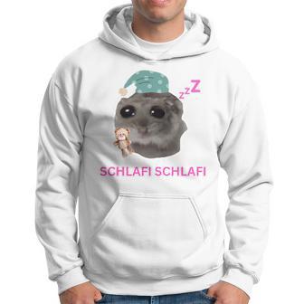 Schlafi Schlafi Sad Hamster Meme Gray Kapuzenpullover - Seseable