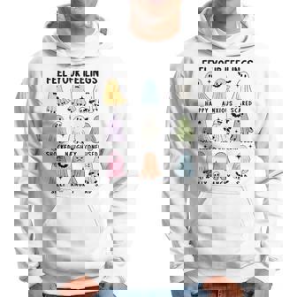School Counselor Halloween Feel Your Feeling Mental Health Hoodie - Thegiftio UK