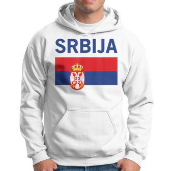 Serbian Flag Football Fan Serbia Srbija Kapuzenpullover - Seseable