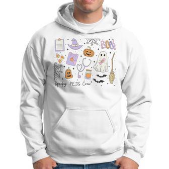 Spooky Peds Crew Halloween Pumpkin Pediatrics Halloween Hoodie - Thegiftio UK