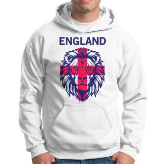 St George's Cross Lion Flag England Hoodie - Thegiftio UK