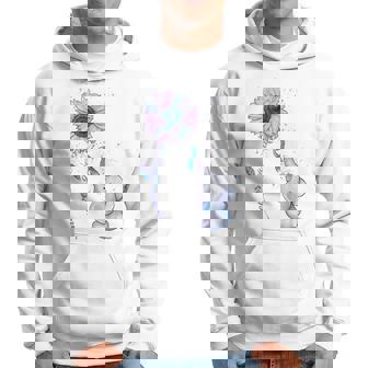 Suicide Prevention Awareness Teal & Purple Ribbon Elephant Hoodie | Mazezy