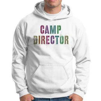 Summer Camp Director Family Camping Boss Sign Autograph Hoodie - Monsterry
