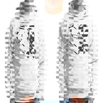 Support Sarcoma Cancer Awareness Heart Yellow Ribbon Family Hoodie - Thegiftio UK