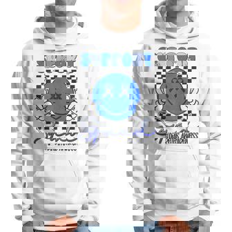 Support Squad Diabetes Awareness Blue Smile Face T1d Type 1 Hoodie - Thegiftio UK