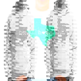 Texas Home Is Where The Heart Is Distressed Map T Hoodie - Monsterry