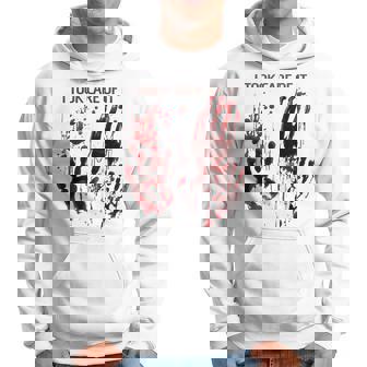 I Took Care Of It Bloody Blood Stained Horror Graphic Hoodie - Thegiftio UK