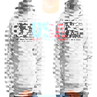 Track And Field United States Flag Usa Sport Track And Field Hoodie - Thegiftio UK
