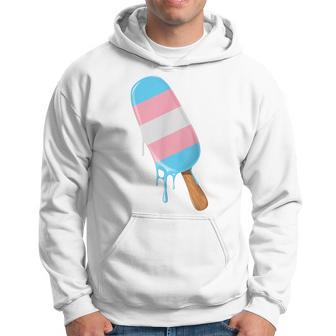Transgender Pride Ice Cream Lgbt Trans Flag Trans Pride Hoodie - Thegiftio UK