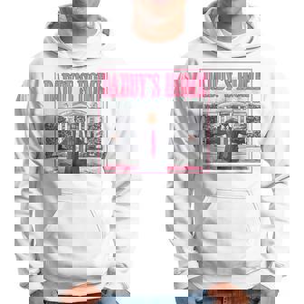 Trump Hands Wide In Front Of White Daddy's Home House Pink Hoodie - Seseable