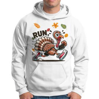 Turkey Running Fun Turkey Run Hoodie - Thegiftio UK