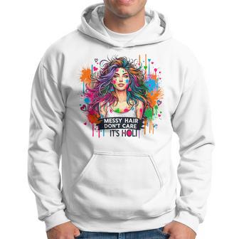 Unordentliches Haar Ist Egal Es Ist Holi Festival Of Colors Kapuzenpullover - Geschenkecke