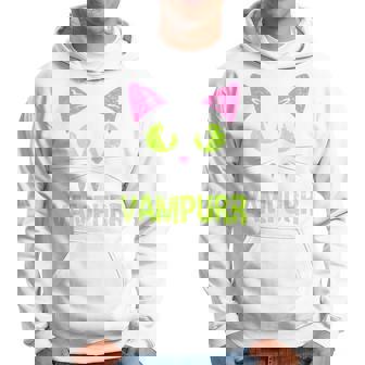 Vampire Cat Vampire Halloween Costume Hoodie - Thegiftio