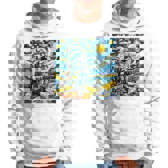 Van Gogh Starry Night Astronaut Space Lovers Hoodie | Mazezy