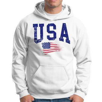 Vintage American Flag Patriotic 4Th Of July Family Matching Hoodie - Monsterry