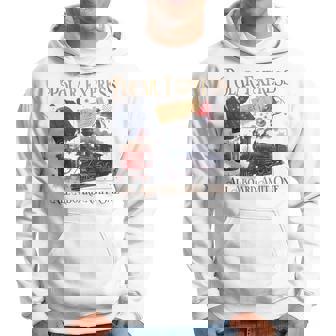 Vintage Believe Train North Pole Polar Express All Abroad Hoodie | Mazezy