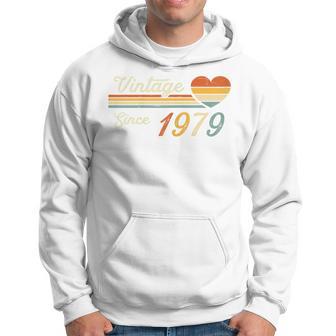 Vintage Born In 1979 Birthday Ladies Hoodie - Thegiftio UK